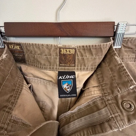 KÜHL Crag Series Men’s Hiking Pants 36x30 Brown Outdoor Work Utility - Picture 7 of 16